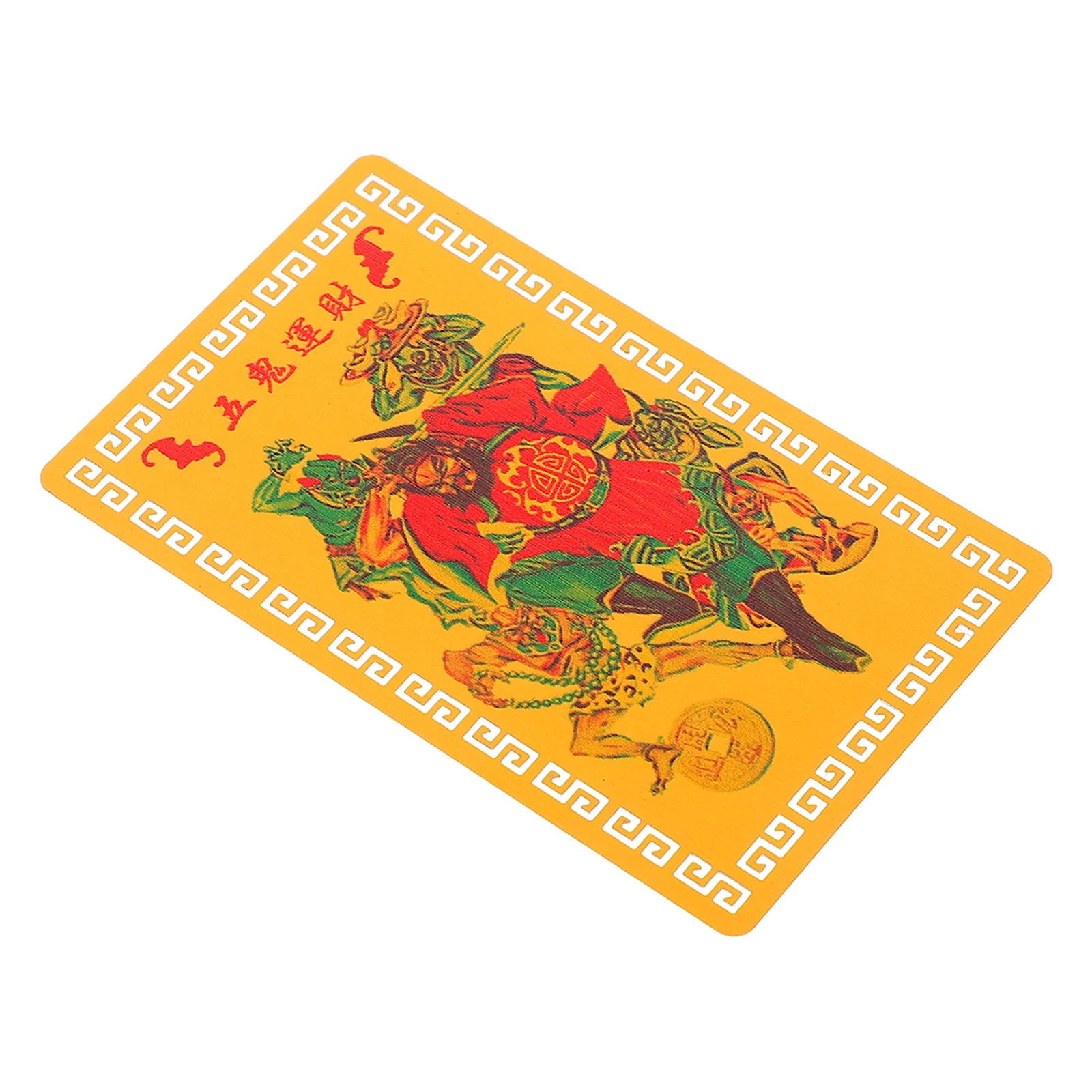 Feng Shui Reichtumskarten Aluminium-Magnesium-Legierung Buddha Charms Viel Glück Schutz Tai Karte Metall Glück Amulett Chinesisch Feng