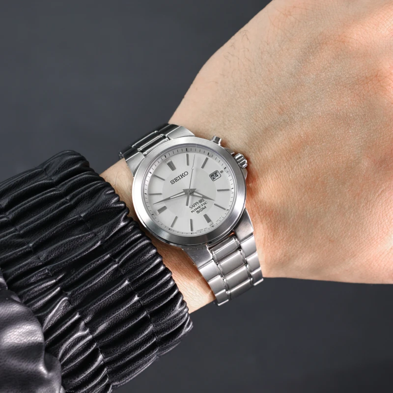 SEIKO relógio masculino original japonês de luxo relógio de quartzo à prova d'água vidro safira aço inoxidável SKA321J1