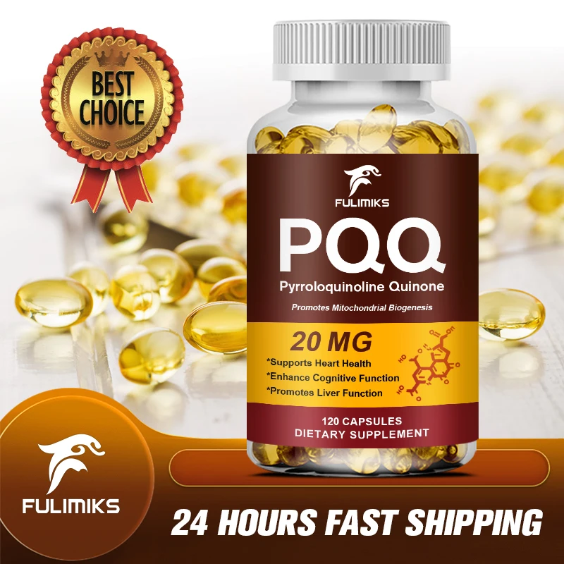 

PQQ Supplement Capsules, Promotes Mitochondrial Biogenesis, Energy Optimizer, Cognitive Function & Sleep Support