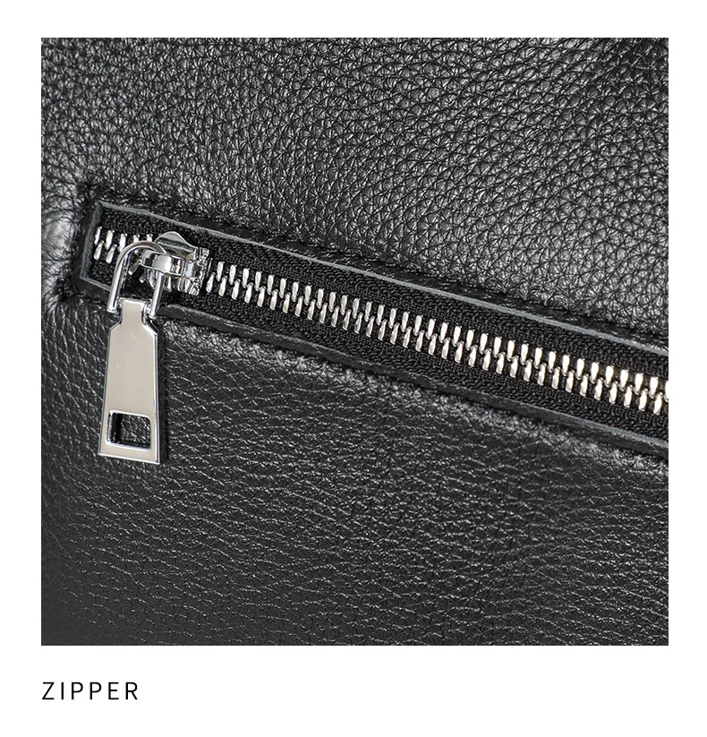 Aidrani Damen-Handtasche aus echtem Rindsleder, schwarz, gewebtes Karodesign, Schulter- und Umhängetasche – Detail 13