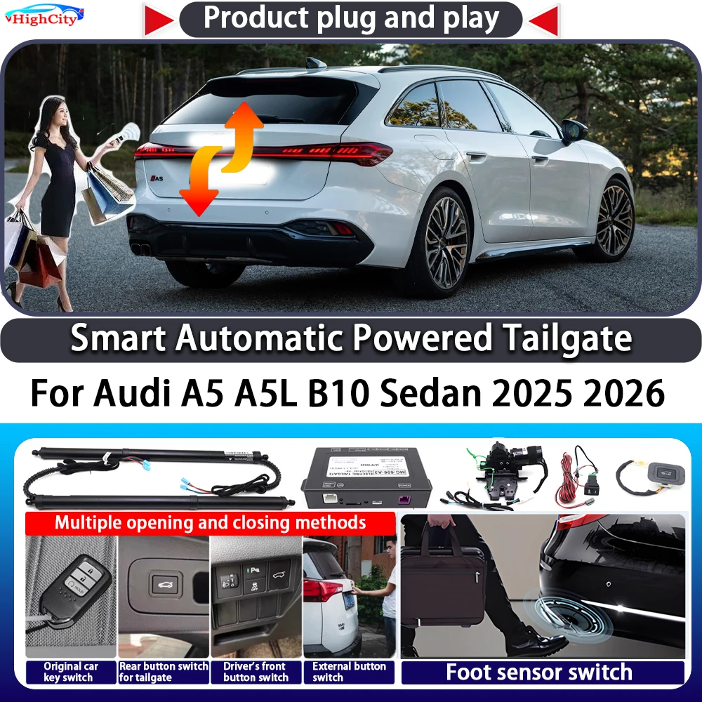 

For Audi A5 A5L B10 Sedan 2025 2026 OEM Smart Automatic Powered Tailgate Key Control Trunk Close Kit Electric Power Tailgate