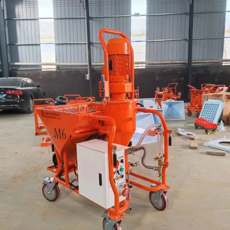 Gypsum Plastering Spray Wall Putty Sprayer 5.5KW 115L Hopper 30L/min for Polymer Clay Cement Mortar Wall Plastering Customized