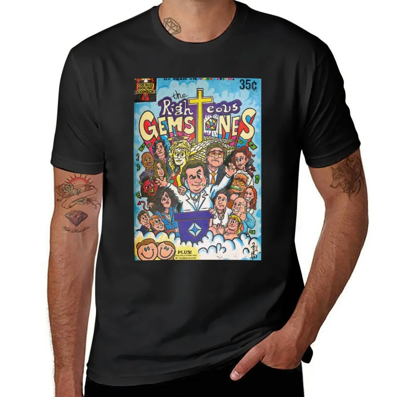 The Righteous Gemstones Comic Book T-Shirt customs funnys designer t shirt men