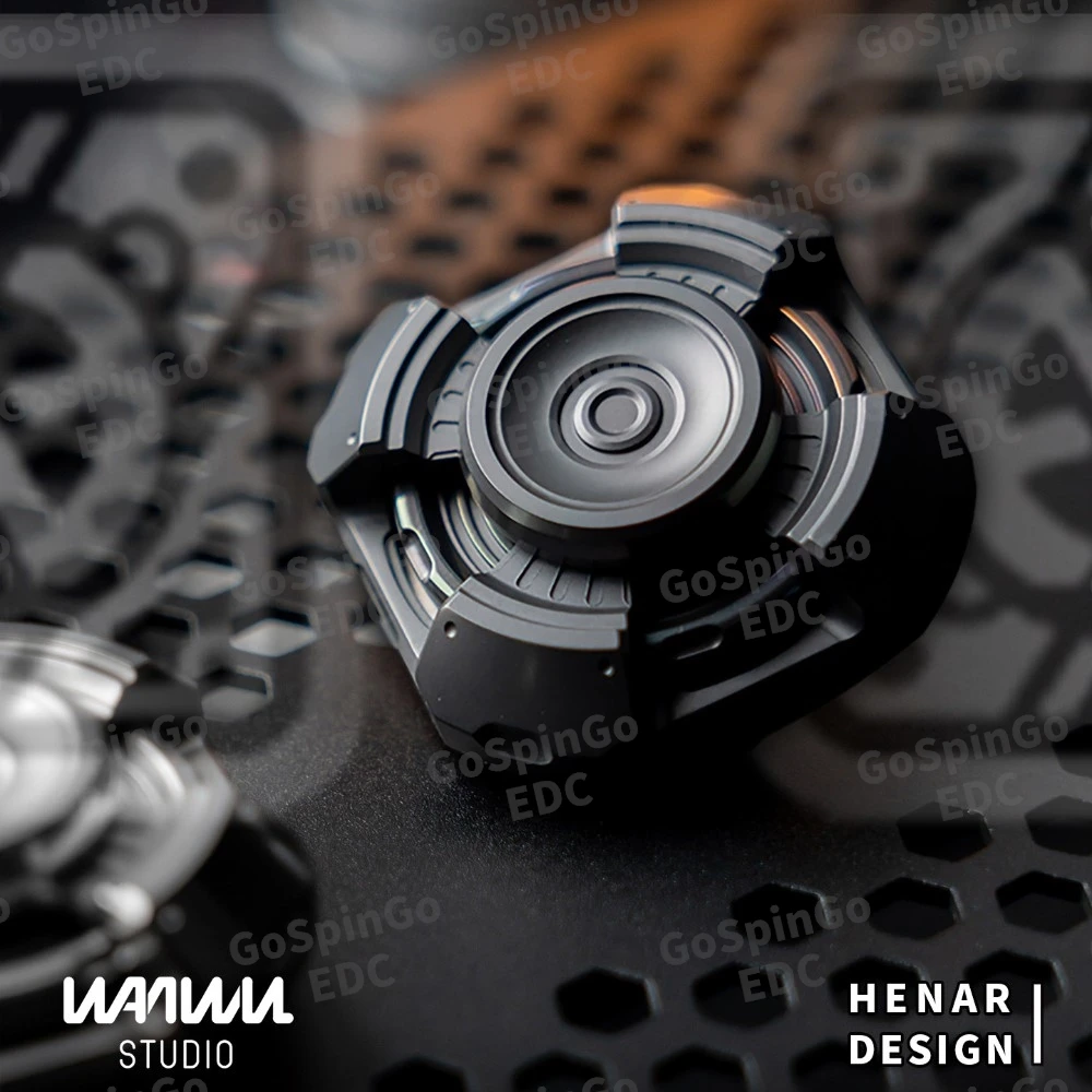 WANWU-EDC Nfe Zender Linkage Spinner Rvs Zirkonium Fidget Spinner Fidget Speelgoed Voor Volwassenen Angst Relief Gadgets