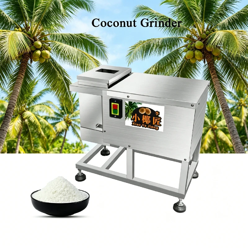 

Automatic Coconut Grinder 220V Stainless Steel Electric Shredding Machine Coconut Meat Grinder Rapid Crushing And Beating