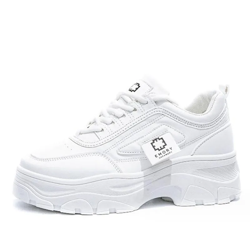 Sneakers grosse da donna scarpe Casual alla moda con lacci color caramella e piattaforma spessa a prova di altezza che aumentano le scarpe Casual