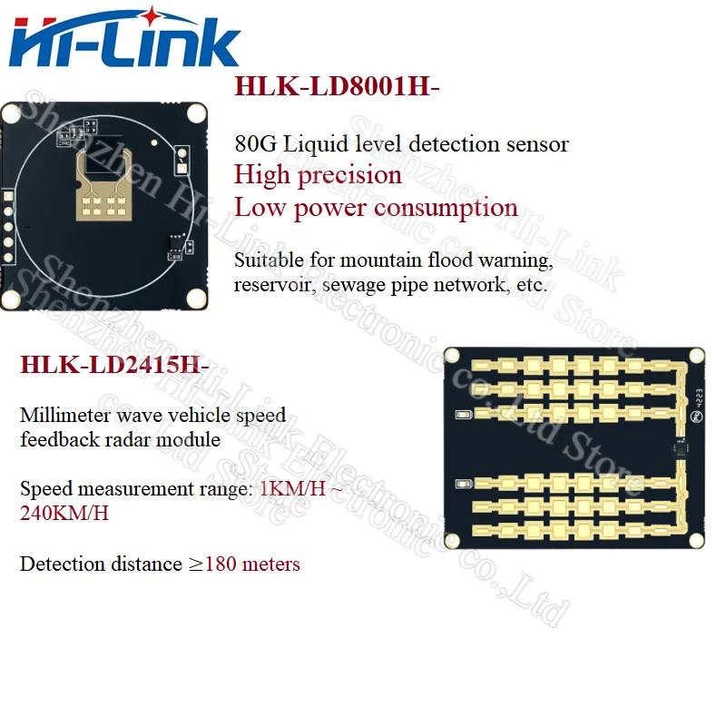 Vendita calda LD2410 LD2450 LD210C 24GHz sensore Radar di presenza umana con movimento a onde millimetriche LD2410S LD2420 LD2415H LD8001H Kit modulo