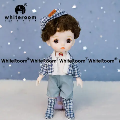 Minidockor Flicka Present till flickor Gör-det-själv-leksaker Ny BJD 16CM docka för flickor 13 rörliga leder Sött ansikte och blå ögon med kläder och skor 8 best sales gör din egen docka - №2