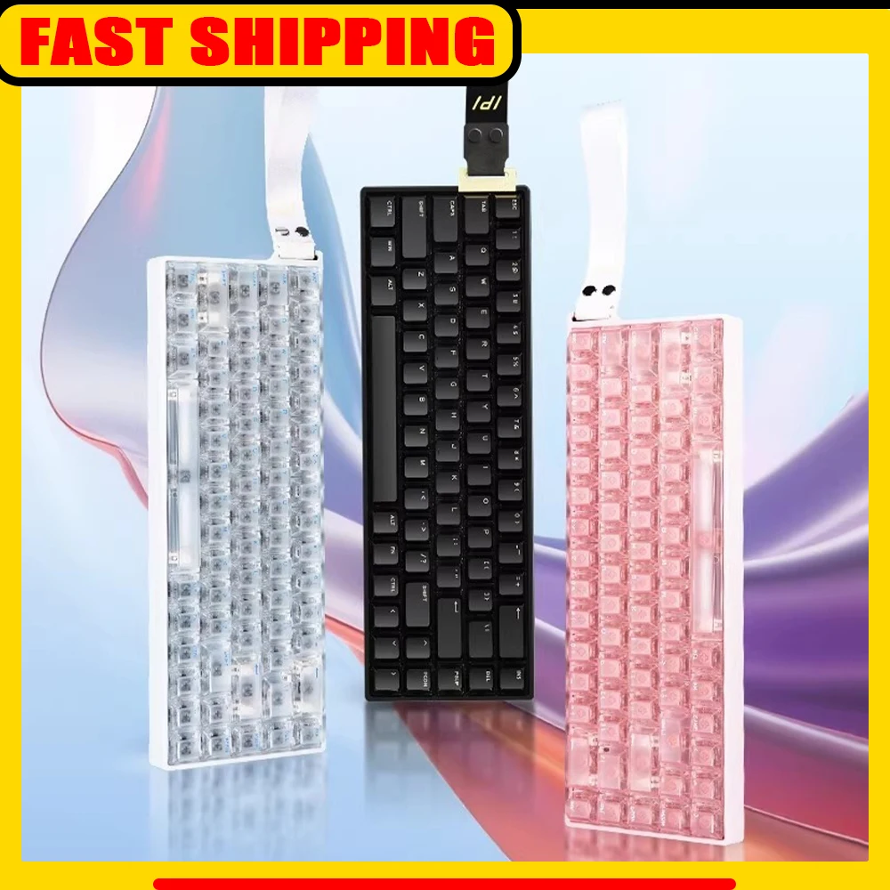 IPI FLASH 68 Esports Keyboard 128KHZ Key Scanning Rate 8000HZ Rate Of Return Wired Keyboard For VALORANT CSGO Pc Accessories