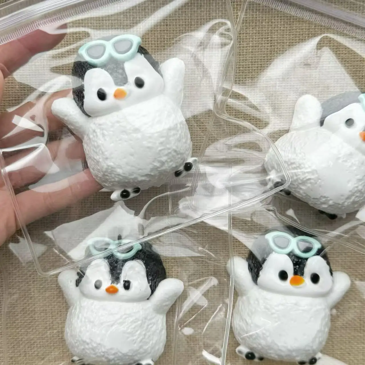 Leuke Antistress Pinguïn Knijpspeelgoed Squishy Leuke Kawaii Dieren Fidget Speelgoed voor Kinderen Volwassenen Decompressie Zintuiglijke Speelgoed