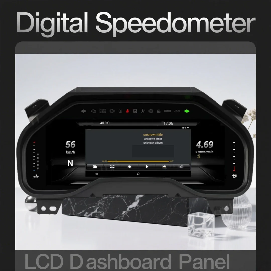 

12,3 ''для Ford F150 Raptor Series 2009-2020, автомобильный цифровой кластер, новый ЖК-дисплей, приборная панель, спидометр, виртуальный кабин, приборная панель