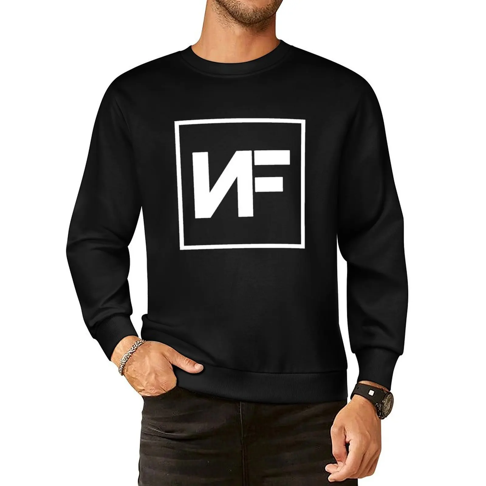 

NF Merch NF Logo Pullover Hoodie autumn anime clothes men clothing aesthetic sweatshirts