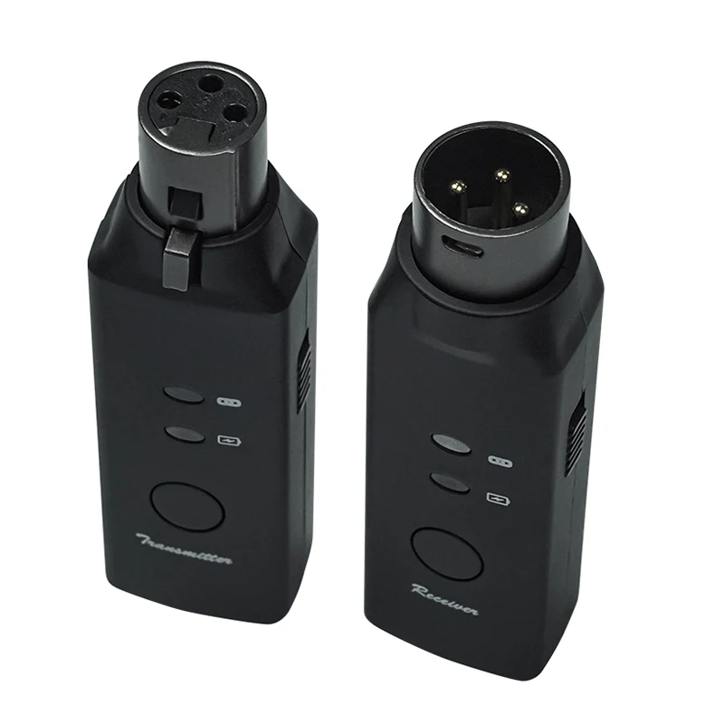 M-VAVE Wireless Systems Microphone Transmitter Receiver 6 Channels Plug On XLR Mic Adapter Wireless Dynamic Electric Guitar Part