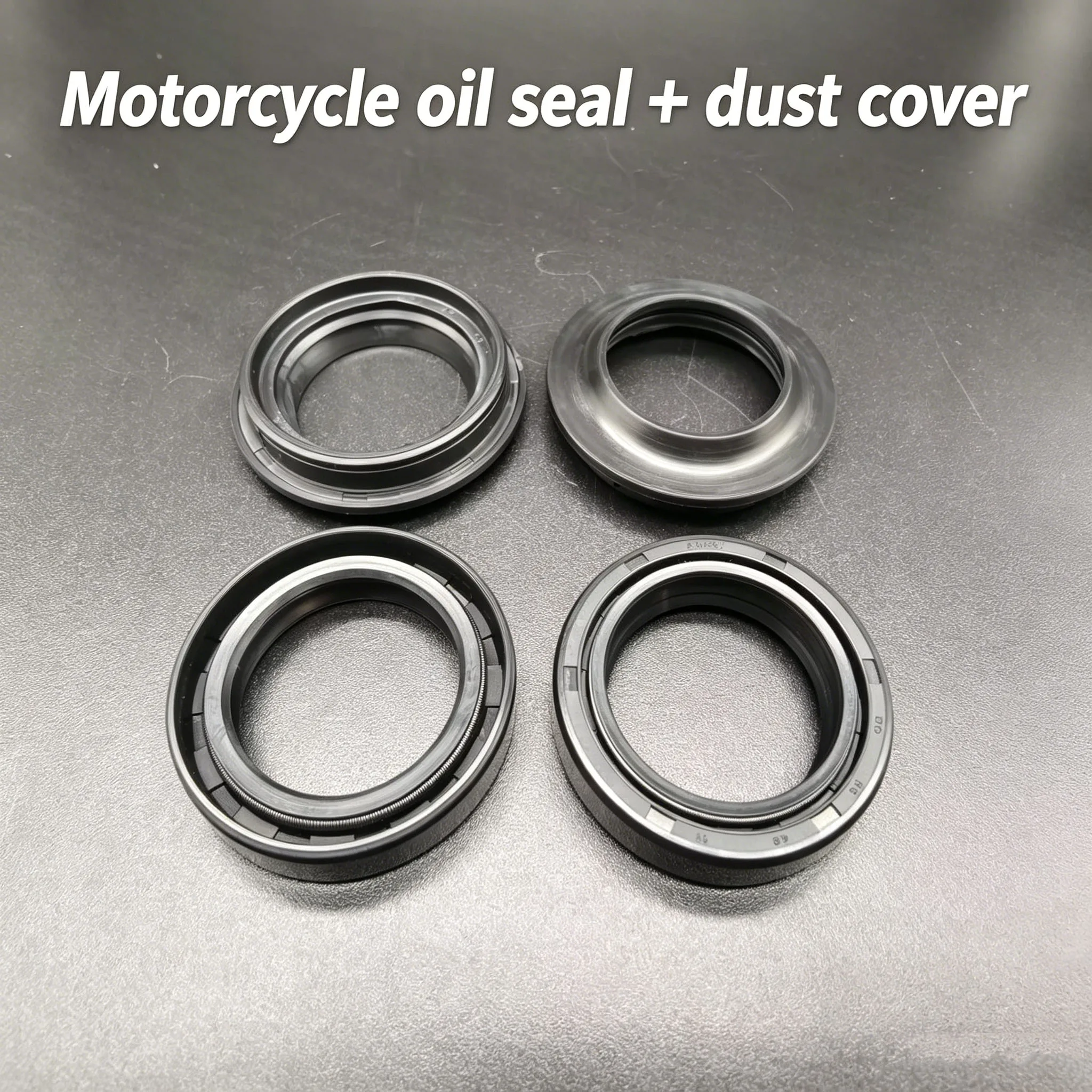 Juego de Retenes y Limpiadores de Horquilla para Suzuki GS450 LF/LG/LH/LJ 1985-1988, GT500 A/B TITAN 1976-1977, RE5/RE5MA ROTARY 1975-1976