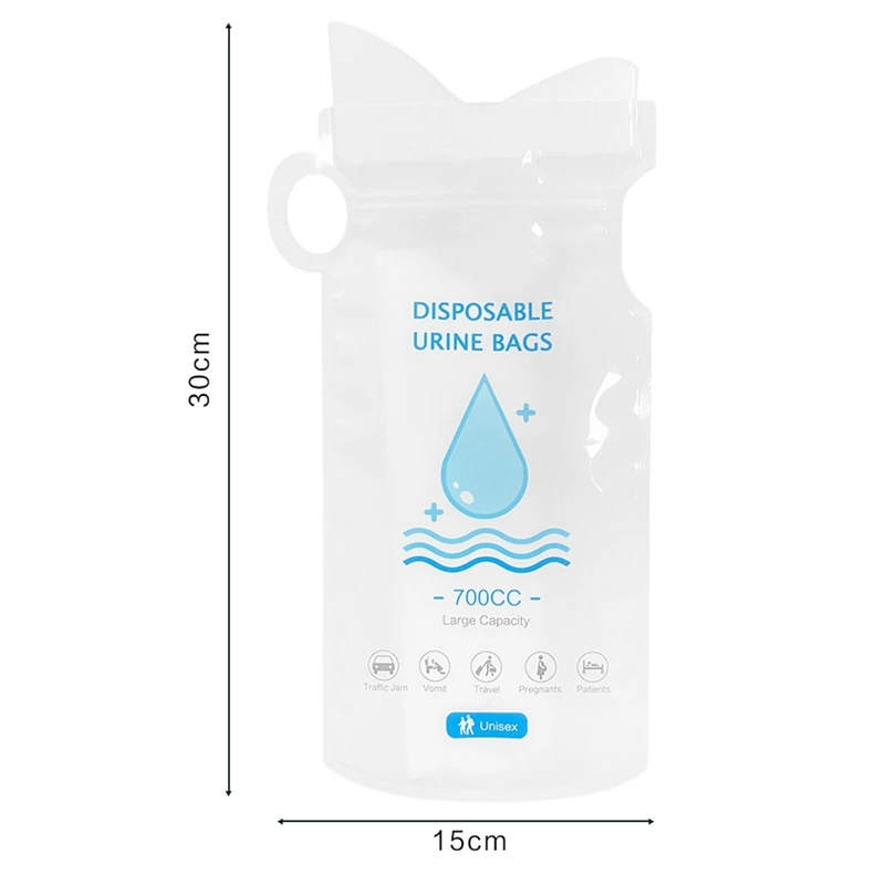 12Pcs Disposable 700Ml Portable Emergency Urine Bag For Women Men Children,Leak-Proof Toilet For Camping,Travel,Hiking