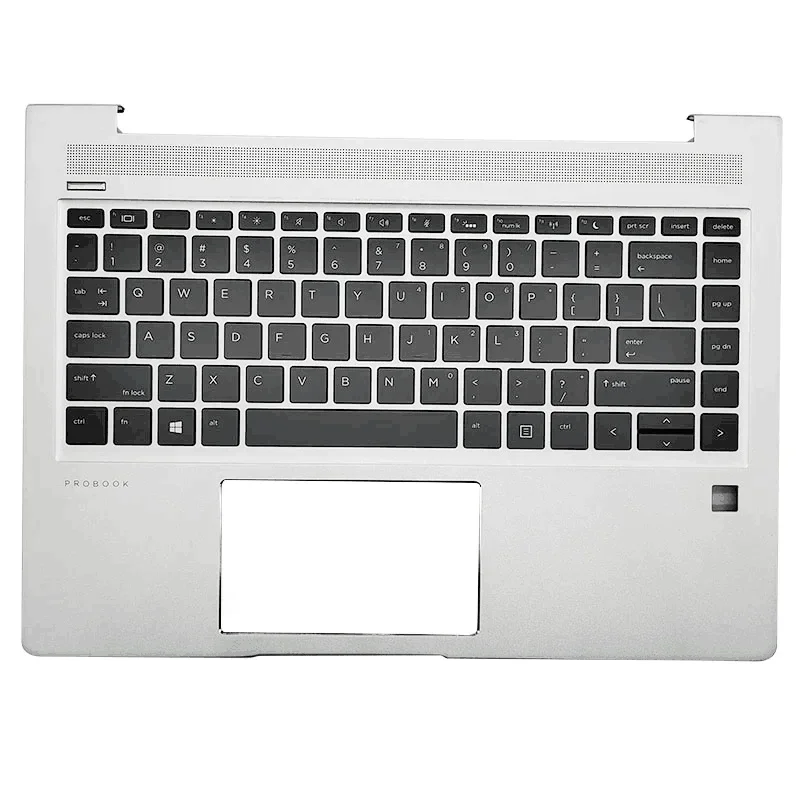 Nowa amerykańska hiszpańska łacińska klawiatura do laptopa Probook 440 G6 445 G6 440 G7 445 G7, obudowa górna z podświetleniem