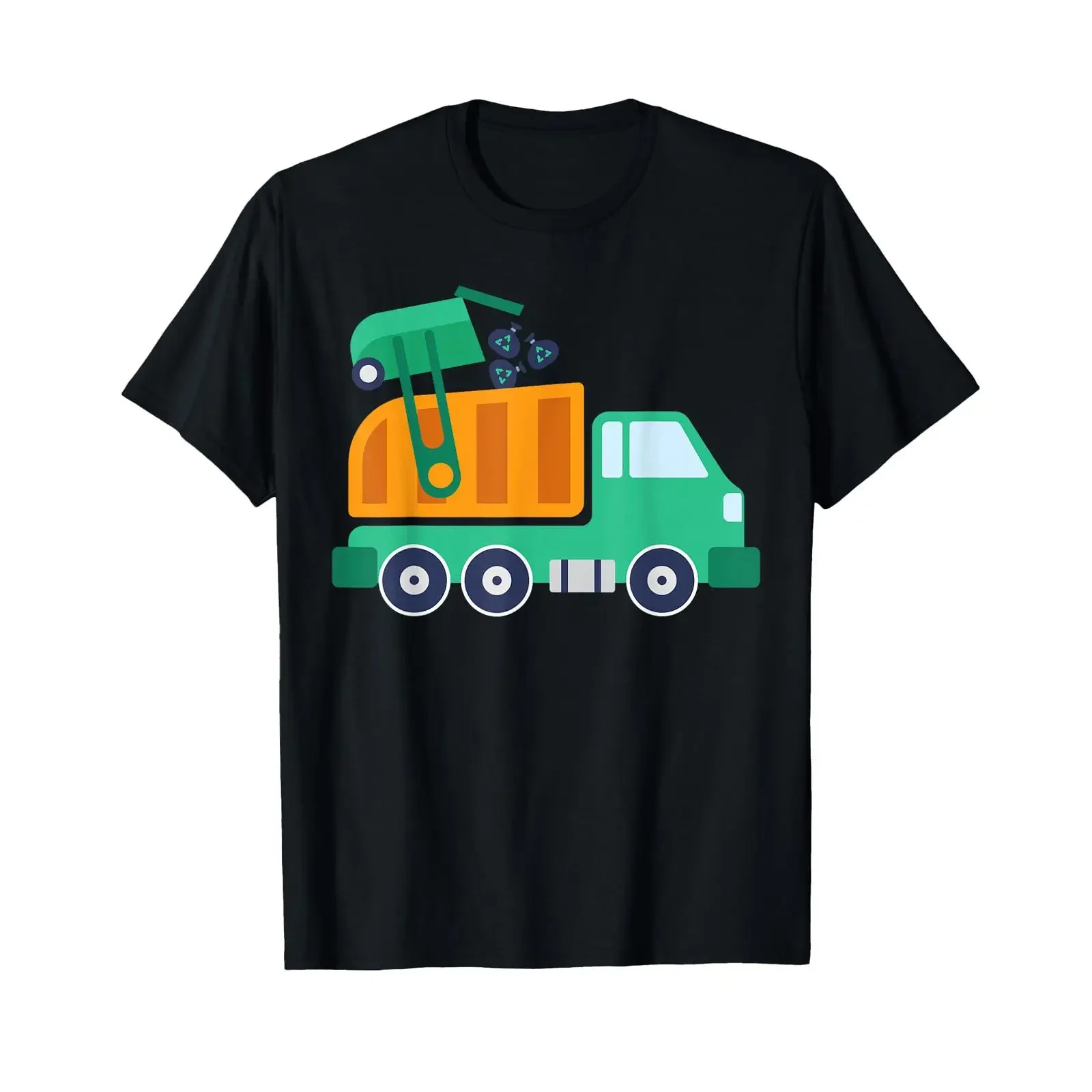 Garbage Truck Waste Recycle Trash Collector Earth Day T Shirt vintage Washed Stretched streetwear Comfortable Casual