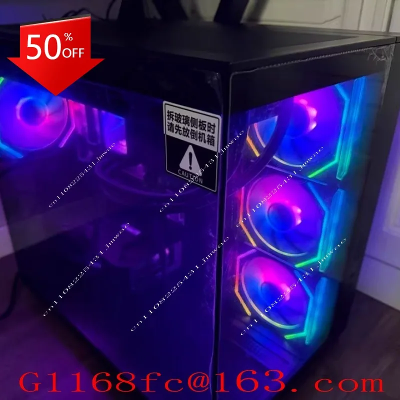 Suitable for A32 ATX Motherboard, Side View, Full View, Pillarless Desktop Computer, Sea View Room, Chassis