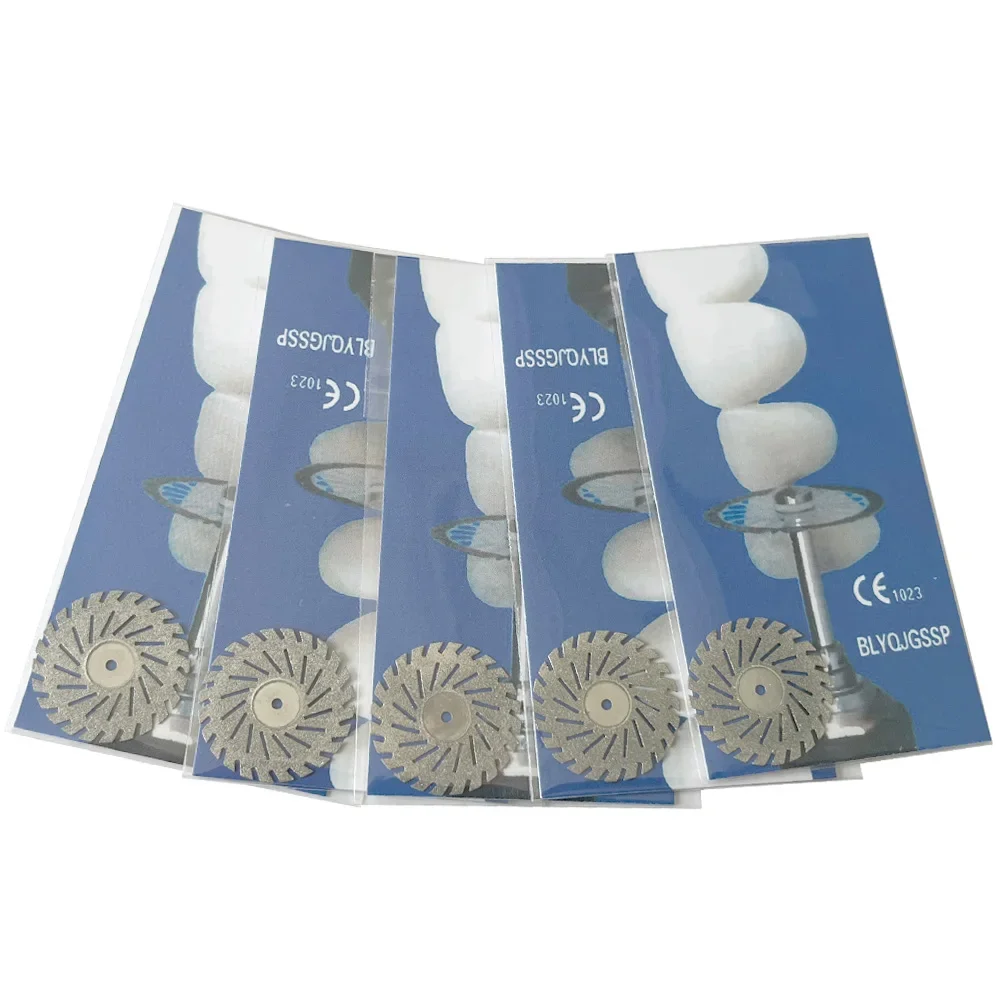 AG 1/5 sztuk Dental diamentowe dyski dwustronne ziarno tarcza tnąca grubość narzędzia laboratorium dentystyczne 190/220/450/500