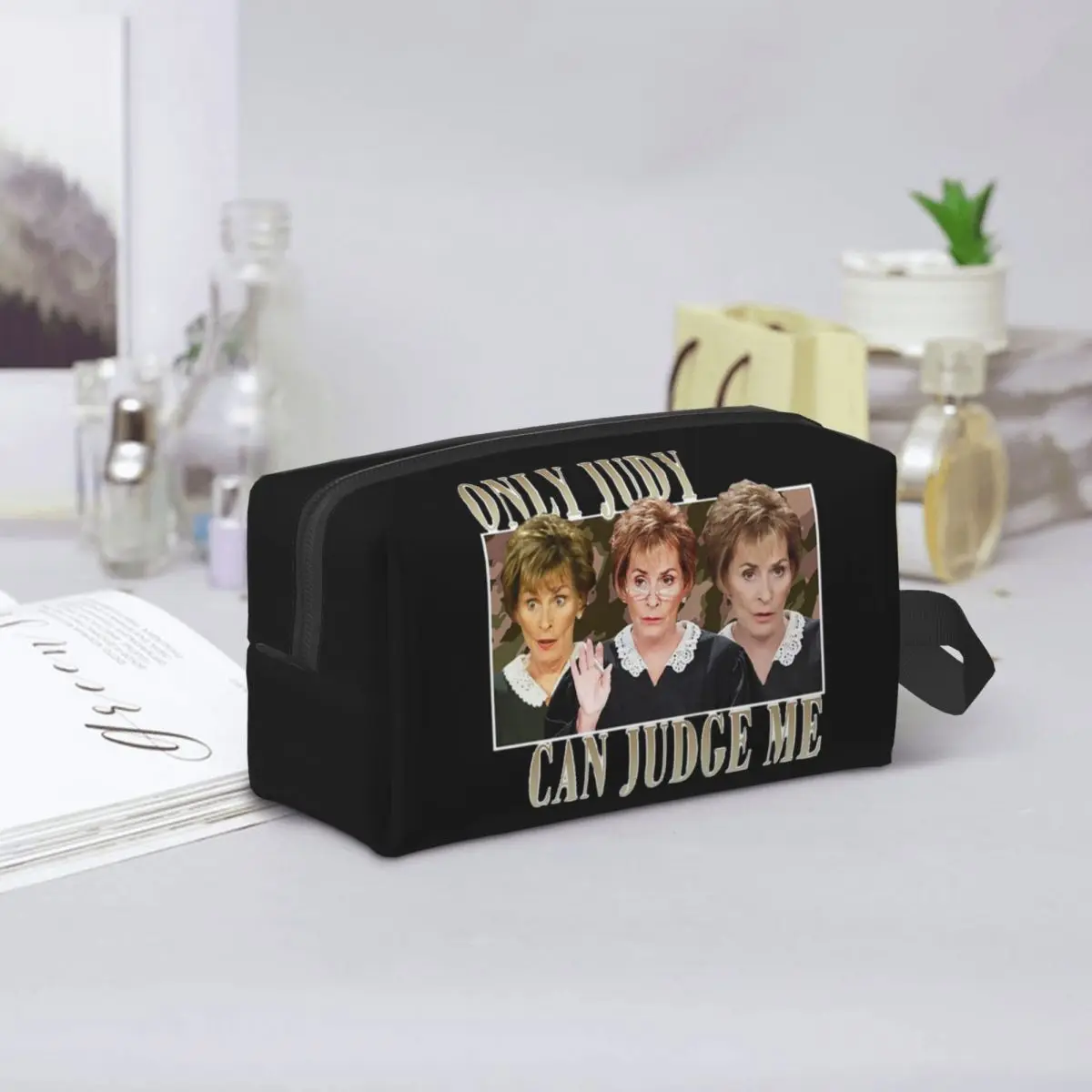 

Забавная косметичка-органайзер Judy Can Judge Me для хранения косметики, дорожный несессер для женщин, косметичка для путешествий, пенал