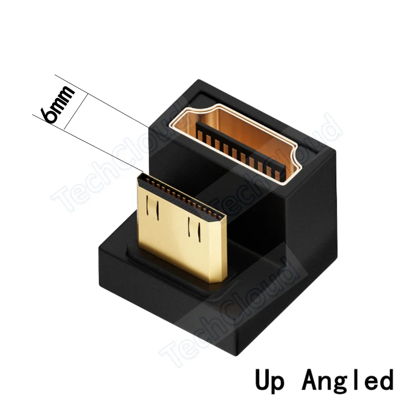 360 Degree U-shaped Mini HDMI Adapter.U-shaped USB3.2 Type-c Adapter USB Male to Female Extension Converter HD 2.1V 8K 60Hz