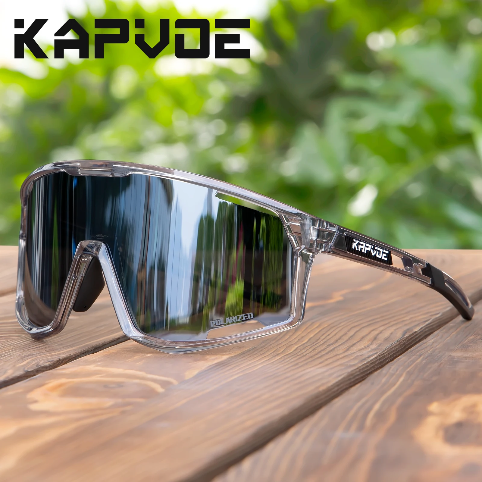 KAPVOE New Men Color Polarized Outdoor Sports Cycling Glasses MTB Goggles Women Road Bike Eyewear UV400 Bicycle Sunglasses