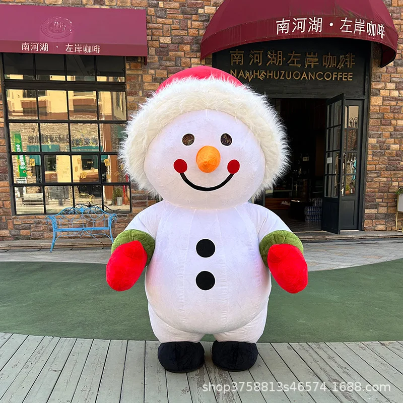 زي أداء كرتوني قابل للنفخ من سانتا كلوز، فستان مناسبات للبالغين #3