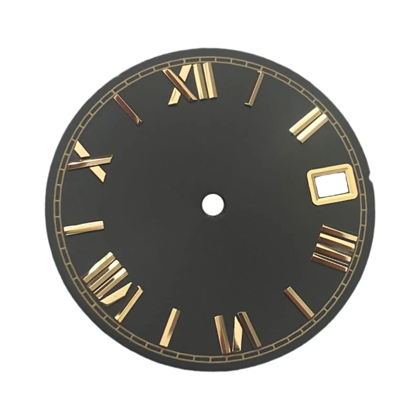 28.5mm Watch Dial Replacement with Calendar Roman Numerals Part Modification