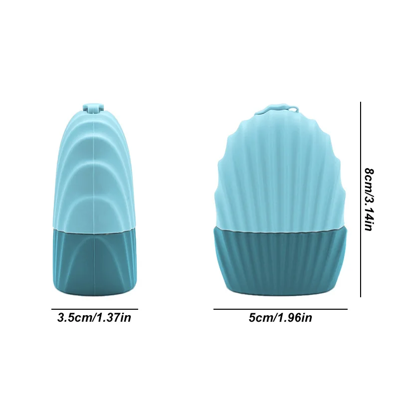 Silicone Ice Cube Beauty Tool, Shell-shaped Ice Mold for Facial Application, Massage & Soothing
