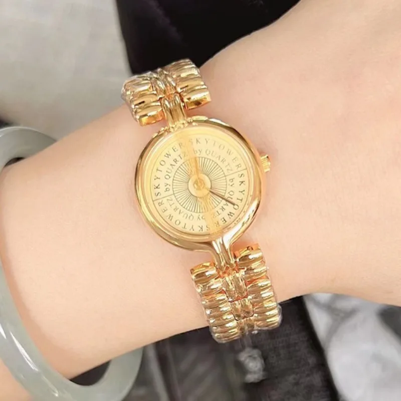 Women Watch Medieval Bracelet Watch Vintage Bracelet Simple Hollow Out Ladies Clock Retro Senior Montre Femme Luxury Girls Gift