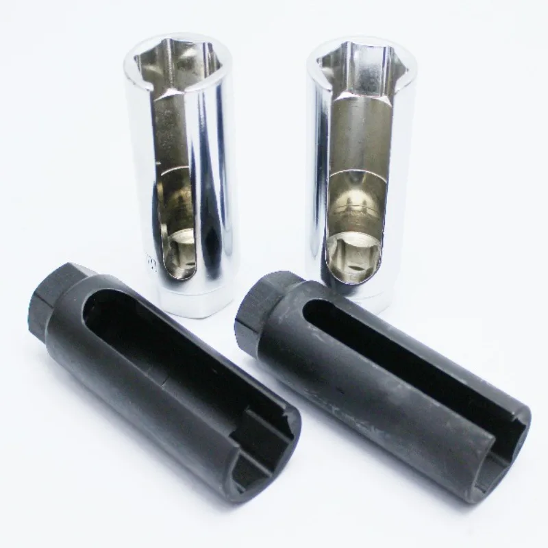 1Pc 22mm Black Narrow Mouth Lambda Sensor Removal Socket Kit CR-V Steel 1/2 Drive 8mm Slot for Car Tools Oxygen Vacuum