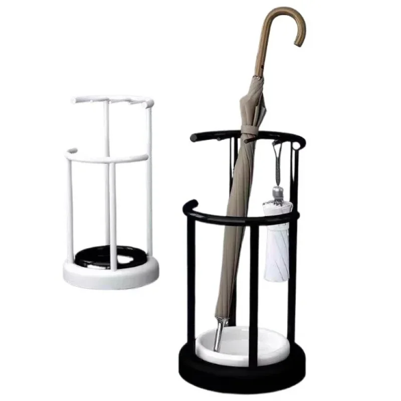 Storage Rack Simple Door Shelf Company Store Hotel Lobby Wrought Iron Drain Umbrella Bucket