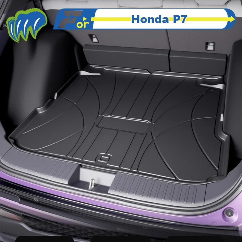 

For Honda P7 2025 Custom Fit TPE Car Trunk Mat Cargo Mat 3D Shaped Laser Measured Trunk Liners Chair-back Protection Mat