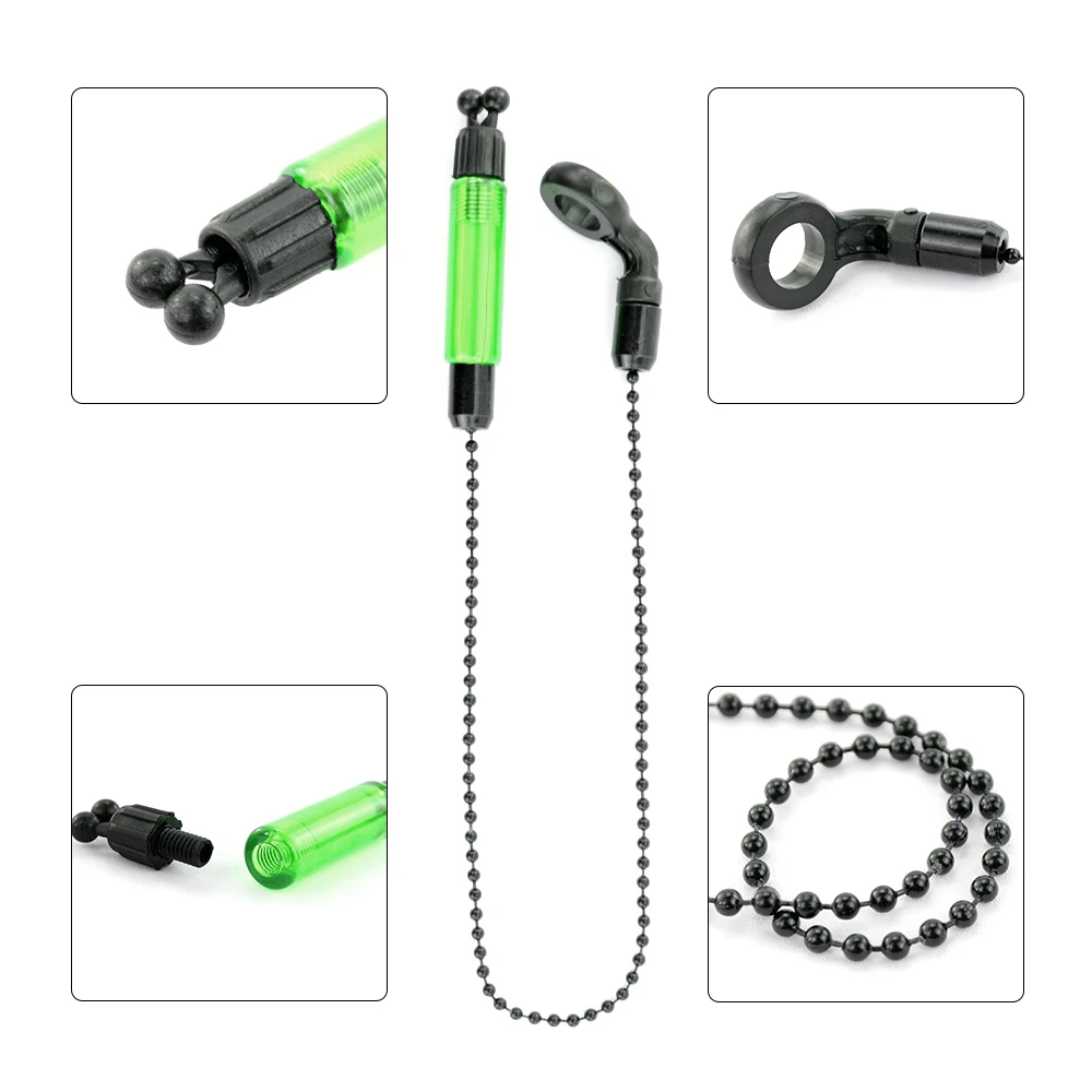 Kit Alarmas de Carpa Hirisi – 2 Alarmas Inalámbricas + 2 Swingers Impermeables - imagen 5