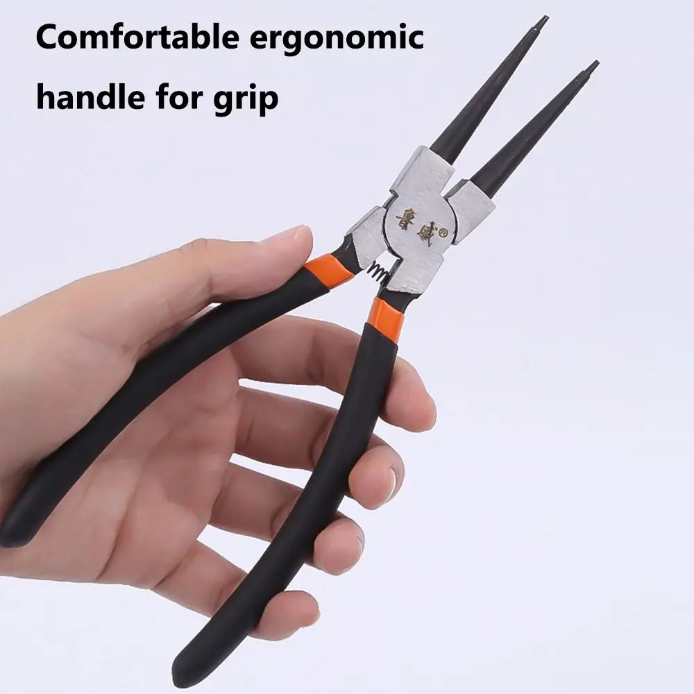 High Carbon Steel Snap Ring Pliers Hand Tool 7/9 inch Circlip Install Uninstall Tool Internal/External Circlip Install