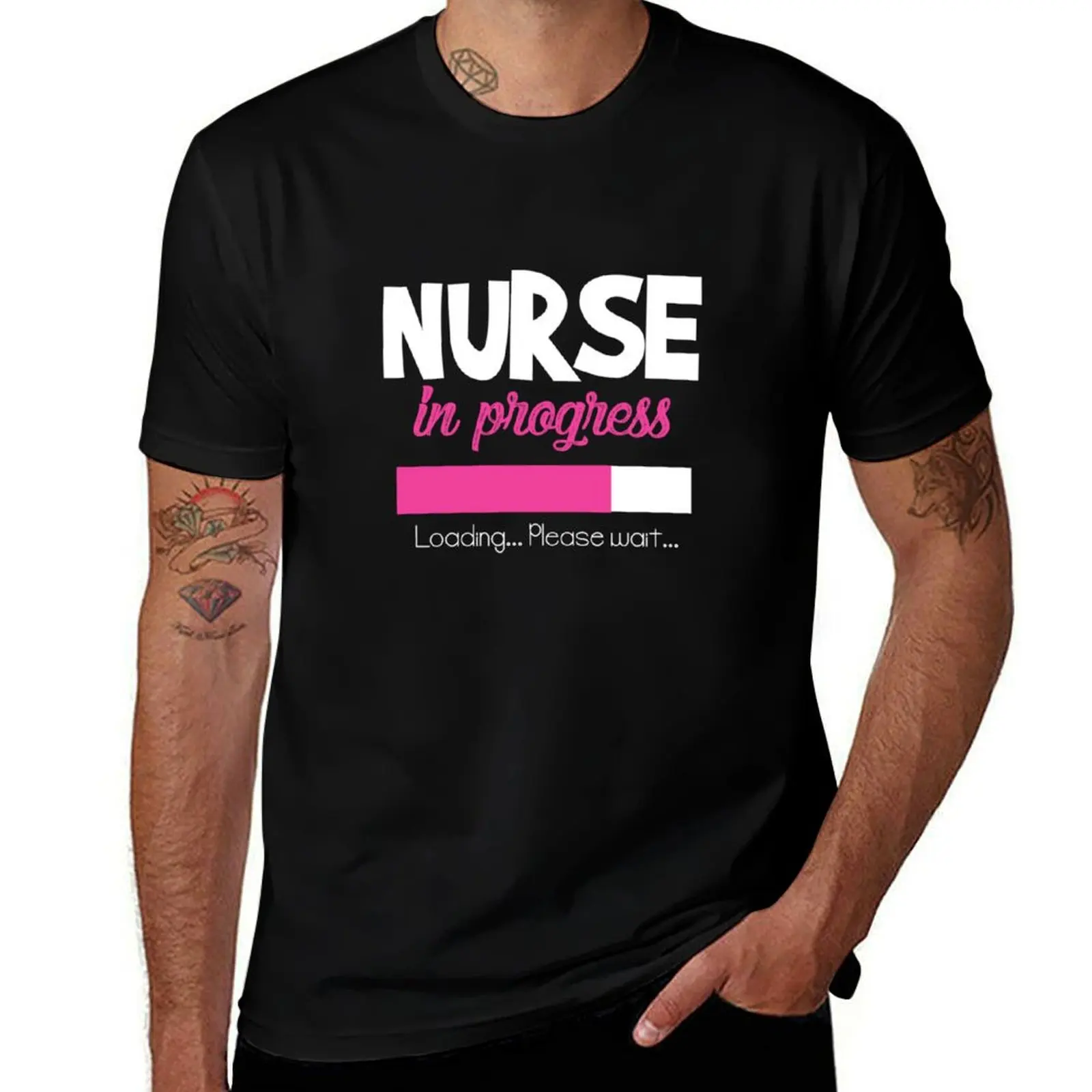 

Nurse in Progress Funny Nursing Student School Gift Hoodie T-Shirt essential t shirt man t shirt graphic T-shirt
