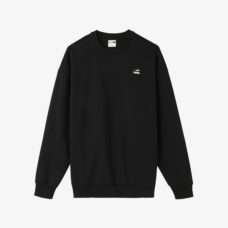 Puma genuine PUMAS Crew men's sports warm and fashionable casual printed round neck sweatshirt 628144-01