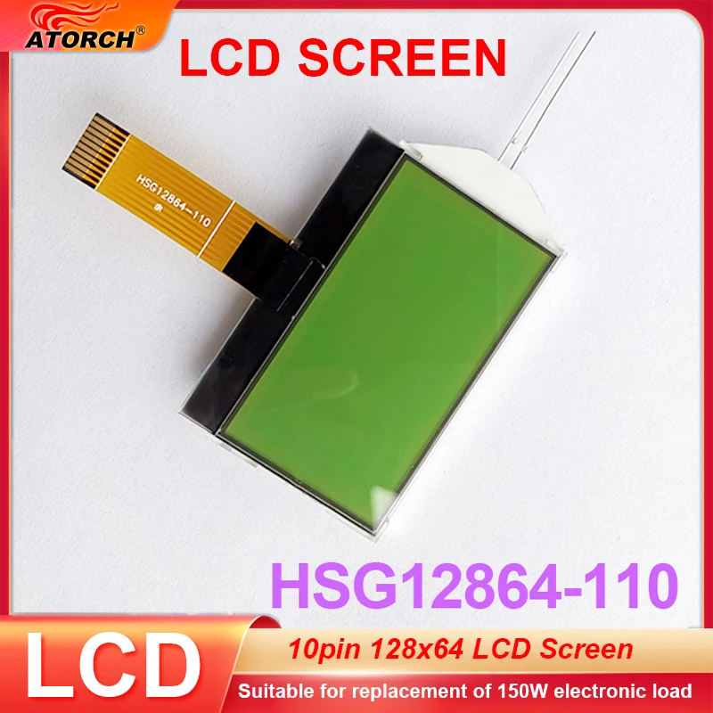 Atorch Hsg12865110 128×64 Display Tela Verde Módulo Lcd e Código Branco para Arduino
