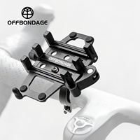 OFFBONDAGE Bicycle Phone Holder Motorcycle Electric Bicycle Phone Aluminum Alloy Bracket Five Claws Mechanical Bike Phone Holder