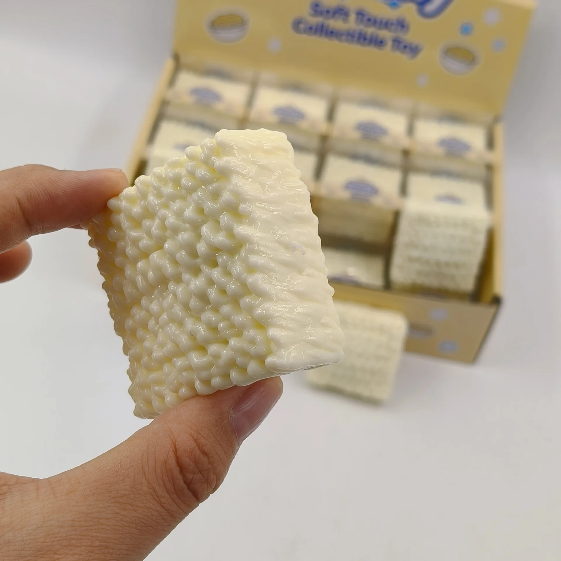 1/24PCS Slow Rising Squishy Building Block Series Instant Noodles Crunchy Realistic Food Play Stress Relief Fidget Squeeze Toy