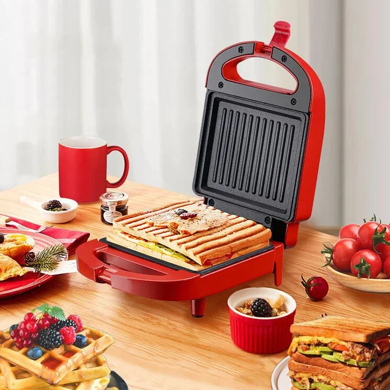 

220V Multifunctional 650W Electric Sandwich Maker Breakfast Machine Egg Cake Oven Sandwich Electric Waffle Maker Toaster Machine