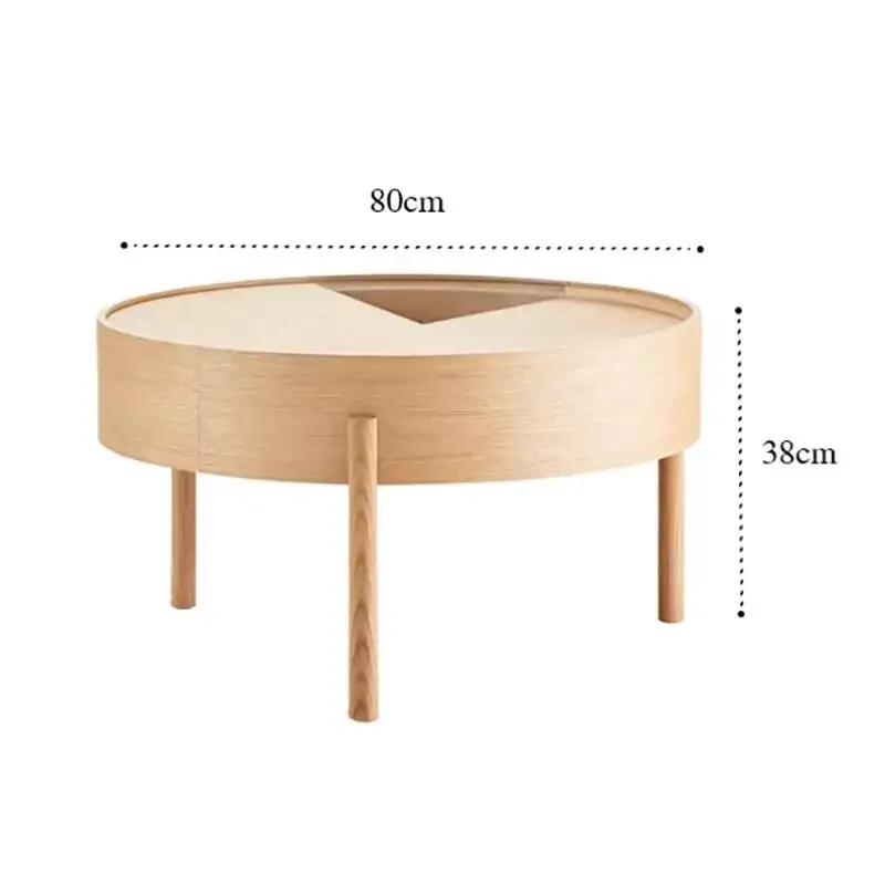 Vintage Neutral Coffee Table Round Rustic Bedroom With Storage Coffee Table Minimalist Classic Mesa Redonda Room Furniture