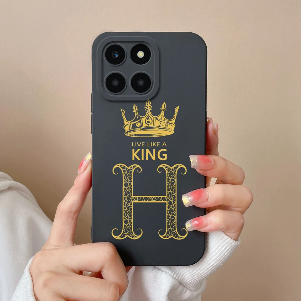 For Huawei Honor x6a Cases Crown Senior Silicone Fall Prevention Durable Antifouling Back Cover For Huawei Honor x6a Funda Coque