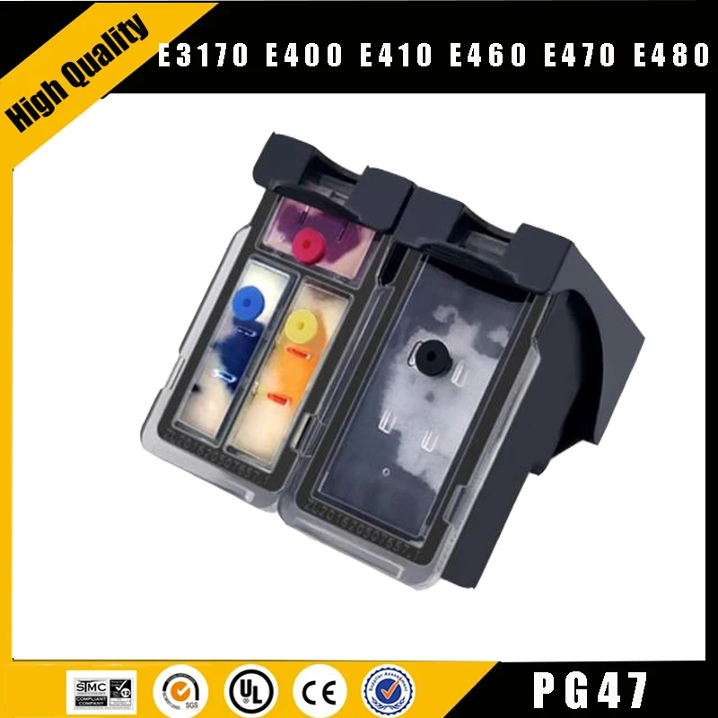 Einkshop PG47 CL57 Remanufactured Ink Cartridge Replacement for canon printer pixma cartridge E400 E410 E480 E4270 E3170 E3177