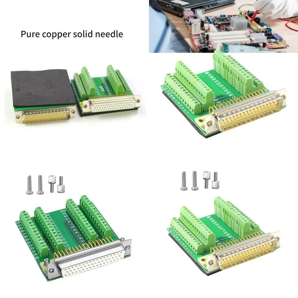 

B03F DB50 50-контактный разъем «мама-папа», адаптер, монтажная рейка, соединительный модуль, клеммная колодка с болтами,