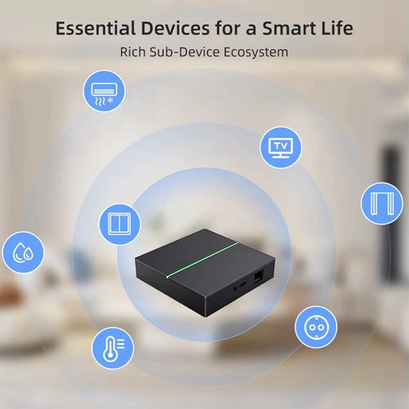 ABUL-Tuya Smart Matter Gateway Smart Home Hub يعمل مع تطبيق Google Home Alexa Support للتحكم عن بعد بوابة المادة السلكية