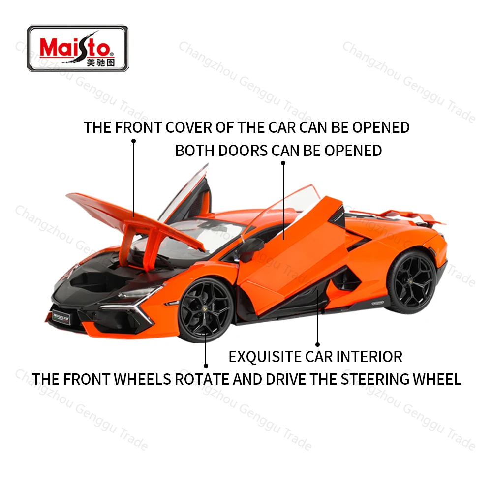 Maisto 1:18 Lamborghini Revuelto samochód sportowy statyczny odlew pojazdów Model kolekcjonerski samochody zabawkowe