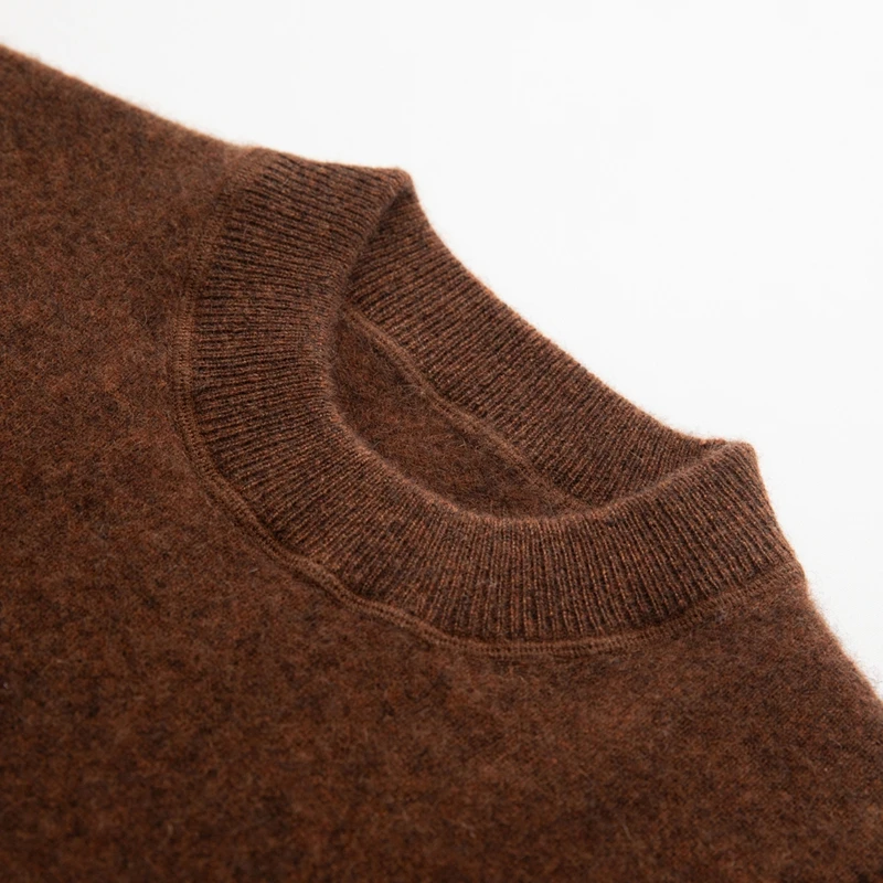 

Aliselect Women 100% Cashmere Sweater Mock-Neck Long Sleeve Pullover Simple Basic Cashmere Knitwear Autumn Winter Soft Warm Tops