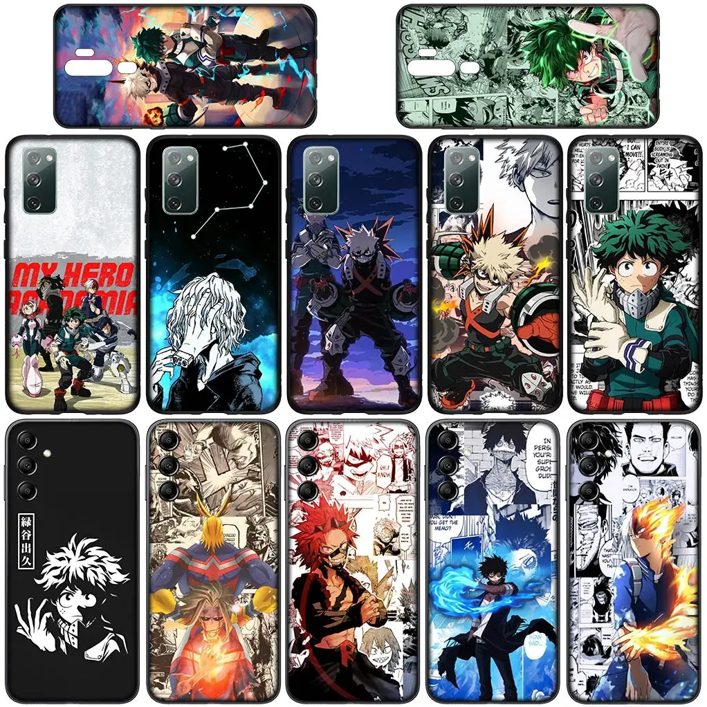 Midoriya Izuku My Hero Academia All Might Casing for Samsung Galaxy A10 A20 A53 A30 A51 A32 A50 A52 A12 A33 Cover Phone Case