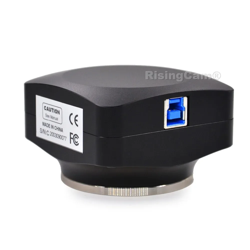 كاميرا RisingCam عالية الدقة 45 ميجابكسل 4/3 بوصة مستشعر CMOS USB3.0 كاميرا مجهرية رقمية لمجهر بريتفيلد ثلاثي العينيات #5